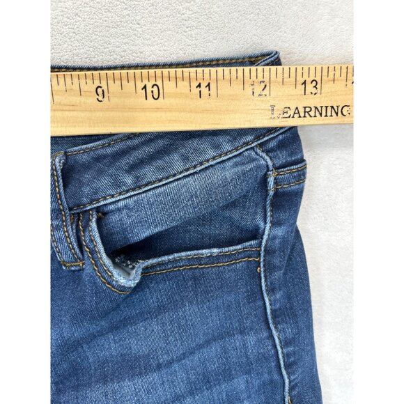 KanCan Jeans Womens 1/24 Blue Denim Skinny‎ Jeans Button Fly Medium Wash - Picture 5 of 8